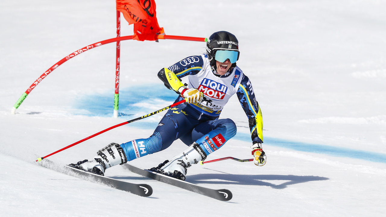 Die schwedische Skirennfahrerin, Sara Hector, befindet sich in